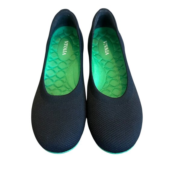 Vivaia Round-Toe Walking Flats Claire Slip-On Comfort Black Size 37 6.5 Women's - Picture 2 of 7